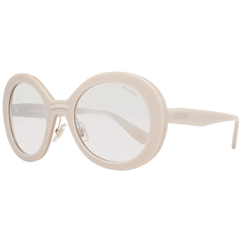 Miu Miu Oval Beige Women Sunglasses